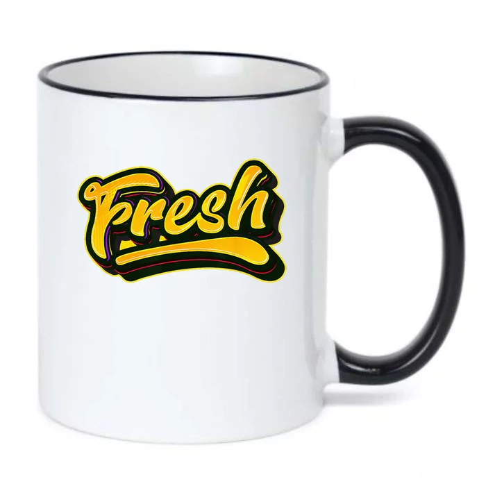 Fresh Old School Graffiti Style Funny Graffiti Graphic Black Color Changing Mug