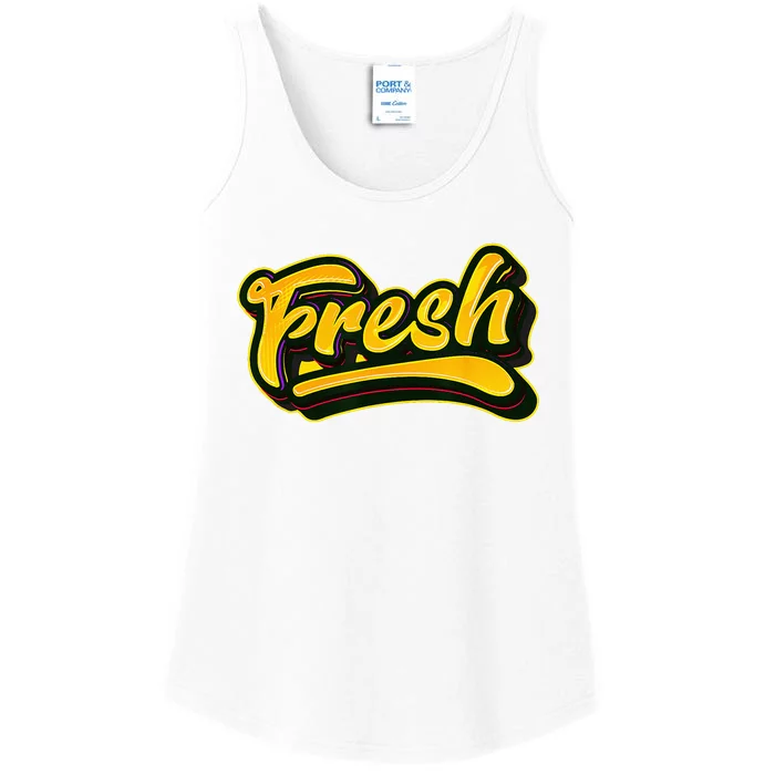 Fresh Old School Graffiti Style Funny Graffiti Graphic Ladies Essential Tank