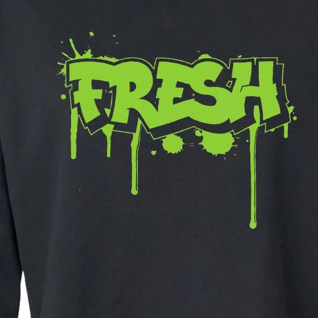 Fresh Old Schoolgraffiti Style  Funnygraffiti Graphic Cropped Pullover Crew