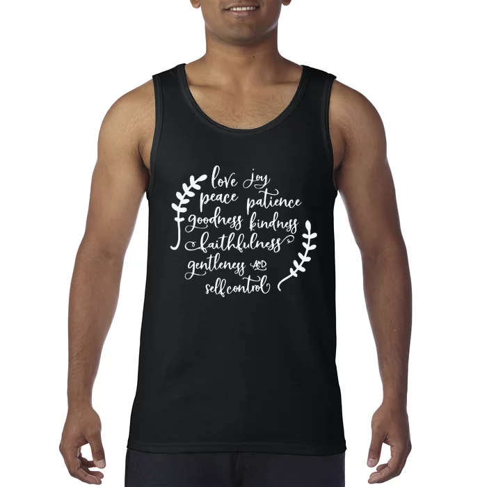 Fruit Of Spirit Love Joy Peace Patience Kindness Goodness Tank Top