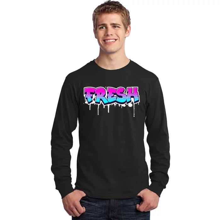 Fresh Old Schoolgraffiti Style  Funnygraffiti Graphic Long Sleeve Shirt