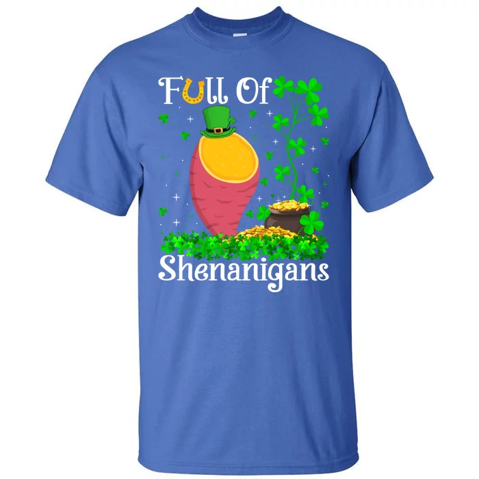 Full Of Shenanigans Sweet Potato Vegetable St Patrick's Day Gift Tall T-Shirt