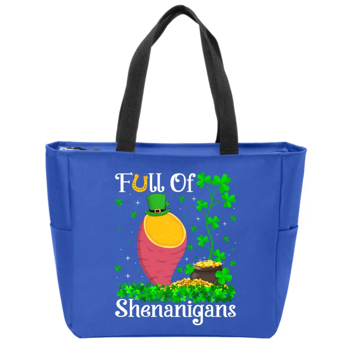 Full Of Shenanigans Sweet Potato Vegetable St Patrick's Day Gift Zip Tote Bag