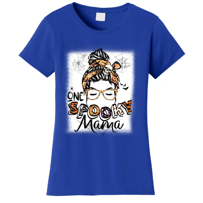 Funny One Spooky Mama Witch Mom Spooky Halloween Day Meaningful Gift Women's T-Shirt