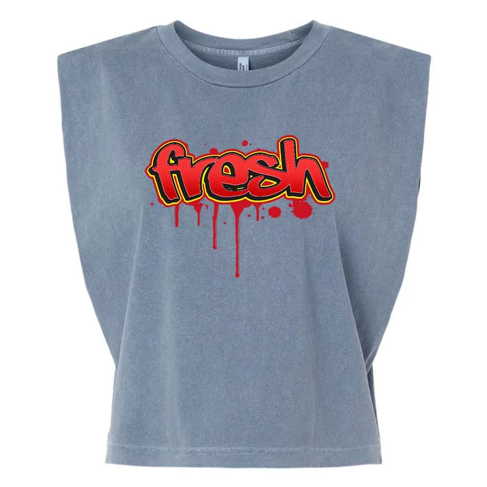 Fresh Old School Graffiti Style Funny Graffiti Graphic Garment-Dyed Women's Muscle Tee