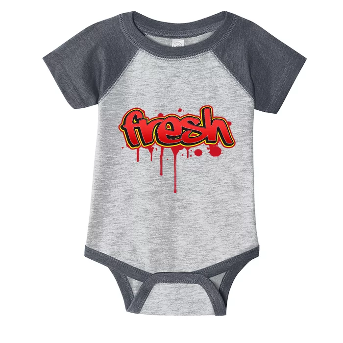 Fresh Old School Graffiti Style Funny Graffiti Graphic Infant Baby Jersey Bodysuit