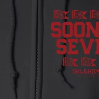 Funny Oklahoma Softball Sooner Seven Full Zip Hoodie