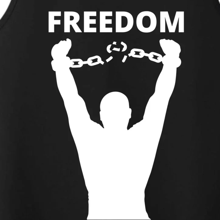 Freedom Of Speech Breaking Away The Chains Gift Performance Tank