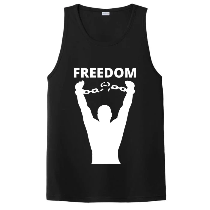 Freedom Of Speech Breaking Away The Chains Gift Performance Tank