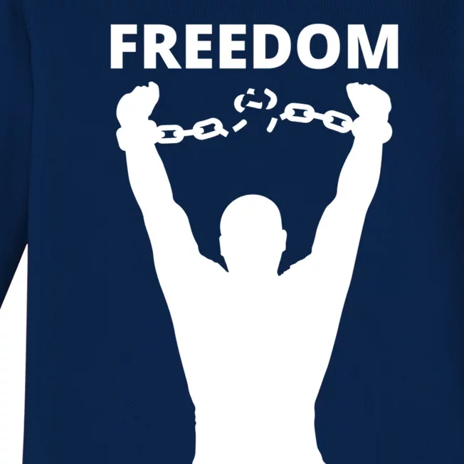 Freedom Of Speech Breaking Away The Chains Gift Baby Long Sleeve Bodysuit