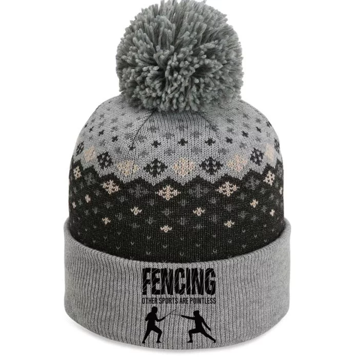 Fencing Other Sports Are Pointless Fencer Epee Fencing The Baniff Cuffed Pom Beanie