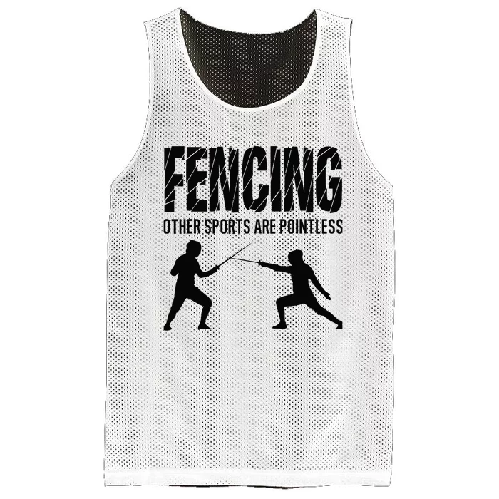 Fencing Other Sports Are Pointless Fencer Epee Fencing Mesh Reversible Basketball Jersey Tank