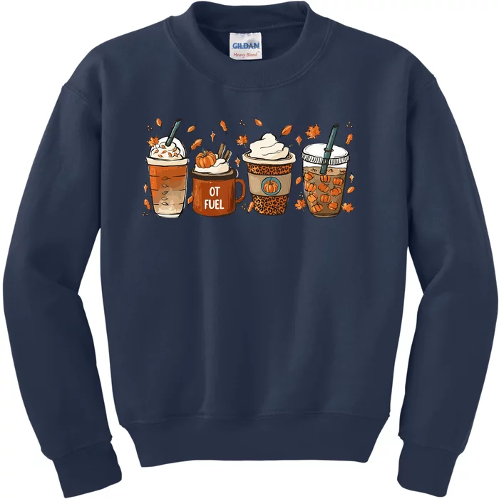 Fall Occupational Therapy Autumn Ot Cota Kids Sweatshirt