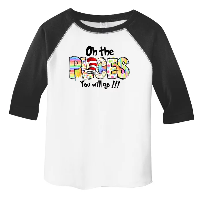 Funny Oh The Places YouLl Go When You Read Toddler Fine Jersey T-Shirt