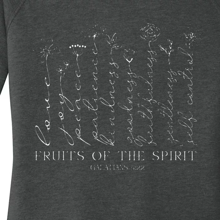 Fruits Of The Spirit Galatians 522 Women's Perfect Tri Tunic Long Sleeve Shirt