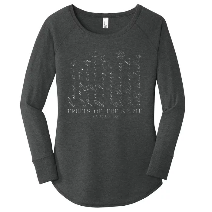 Fruits Of The Spirit Galatians 522 Women's Perfect Tri Tunic Long Sleeve Shirt