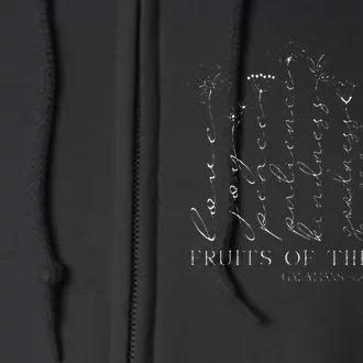 Fruits Of The Spirit Galatians 522 Full Zip Hoodie