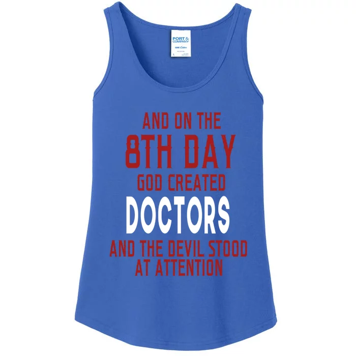 Funny On The 8th Day God Created Doctors Gift Medical Meaningful Gift Ladies Essential Tank