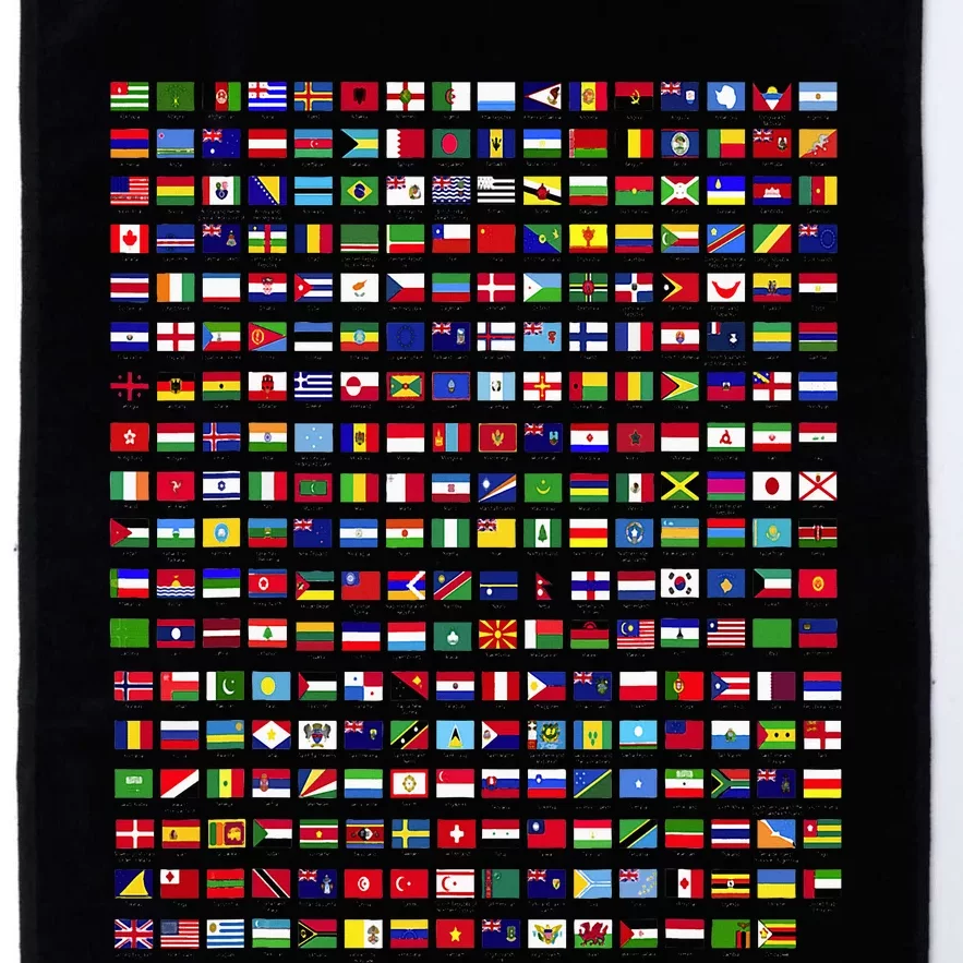 Flags Of The Countries Of The World 287 Flag International Platinum Collection Golf Towel