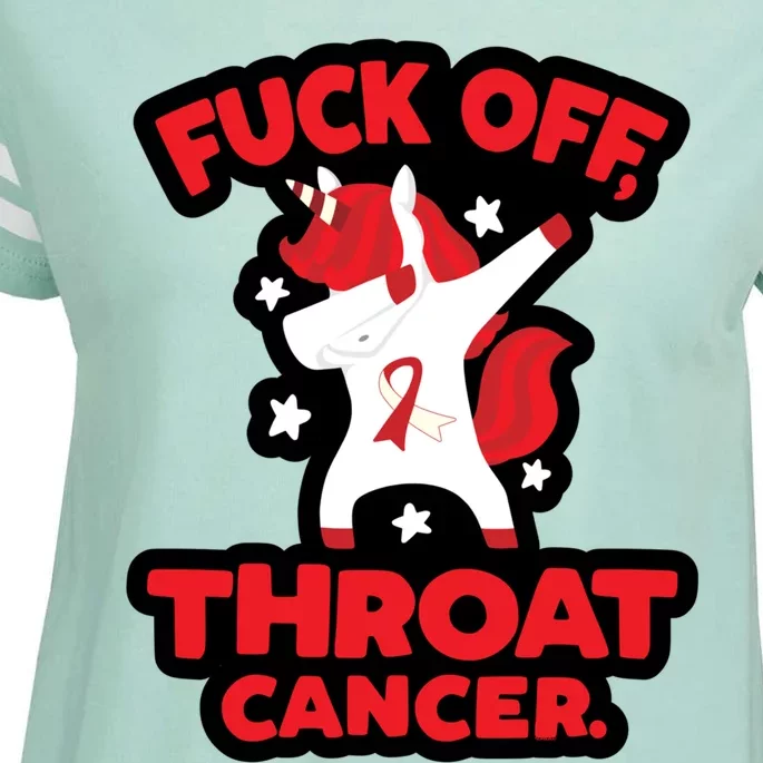 Fuck Off Throat Cancer Cool Gift Enza Ladies Jersey Football T-Shirt