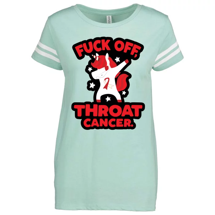 Fuck Off Throat Cancer Cool Gift Enza Ladies Jersey Football T-Shirt