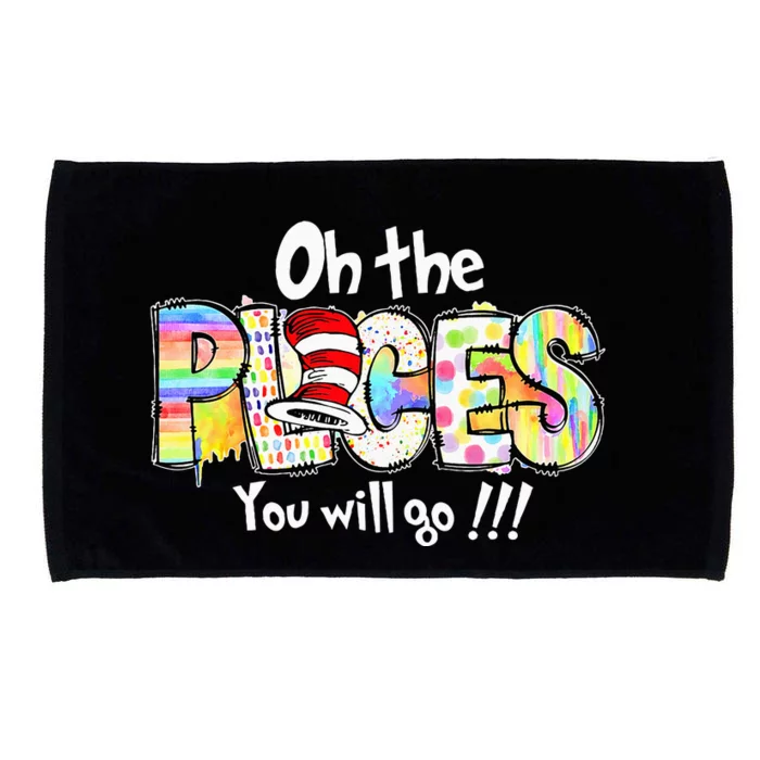 Funny Oh The Places Youll Go When You Read Microfiber Hand Towel