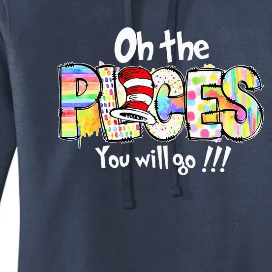 Funny Oh The Places Youll Go When You Read Women's Pullover Hoodie