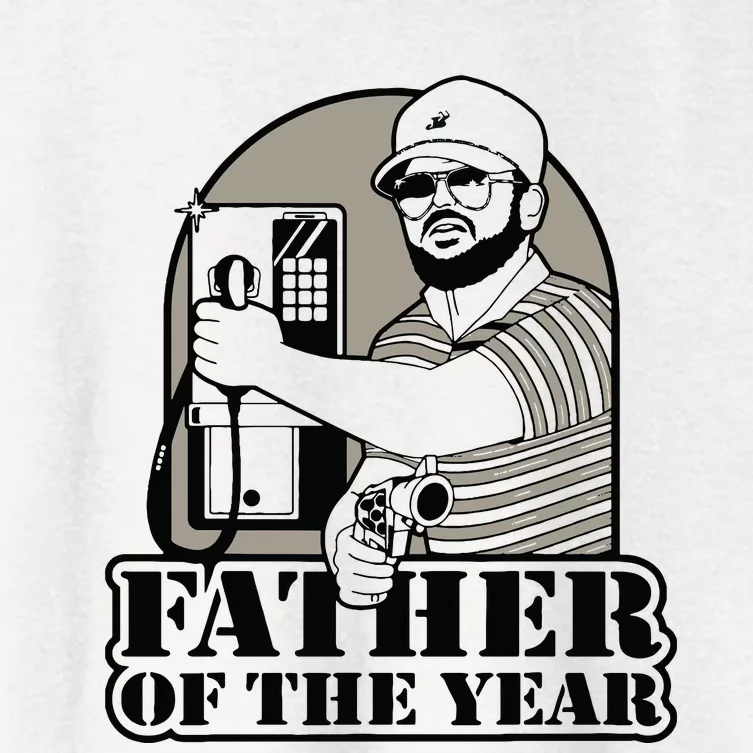 Father Of The Year Women's Crop Top Tee