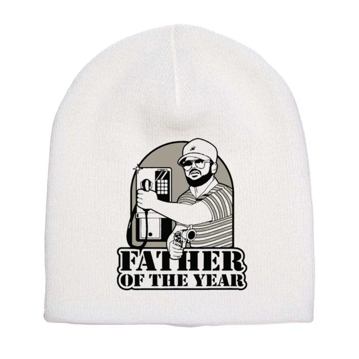 Father Of The Year Short Acrylic Beanie