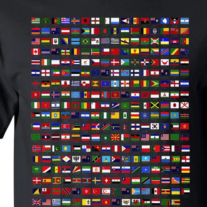 Flags Of The Countries Of The World 287 Flag International Tall T-Shirt