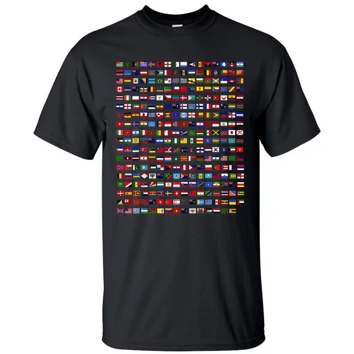 Flags Of The Countries Of The World 287 Flag International Tall T-Shirt