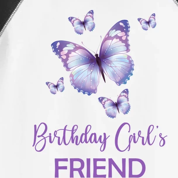 Friend Of The Birthday Butterfly Family 1st Birthday Gift Toddler Fine Jersey T-Shirt