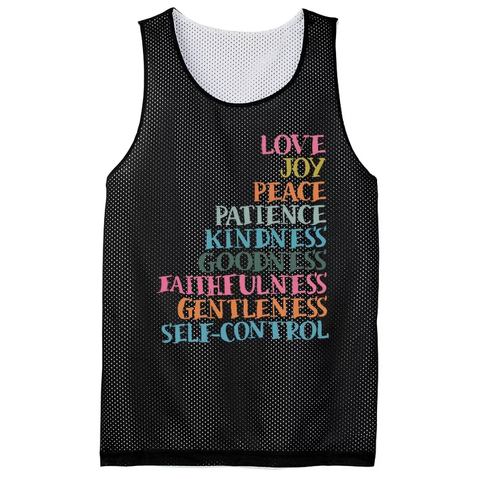 Fruits Of The Spirit Mesh Reversible Basketball Jersey Tank