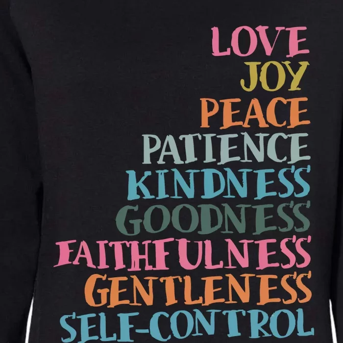 Fruits Of The Spirit Womens California Wash Sweatshirt