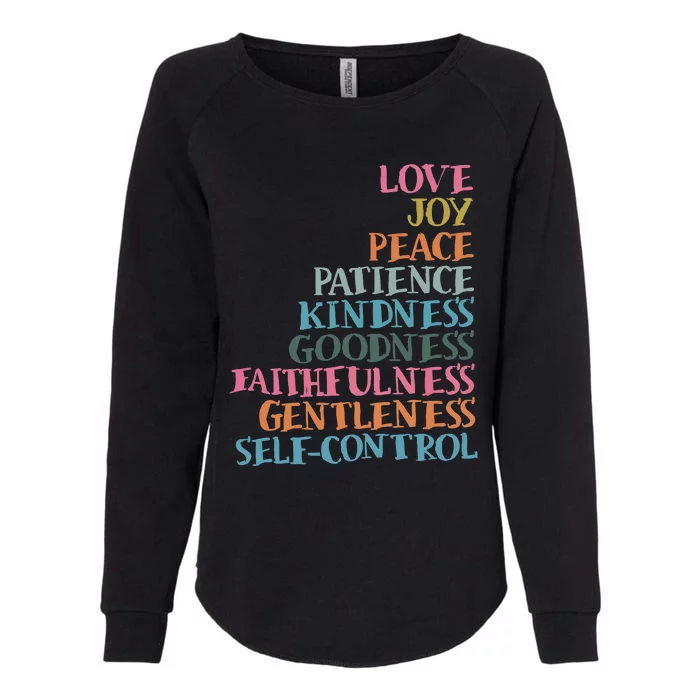 Fruits Of The Spirit Womens California Wash Sweatshirt