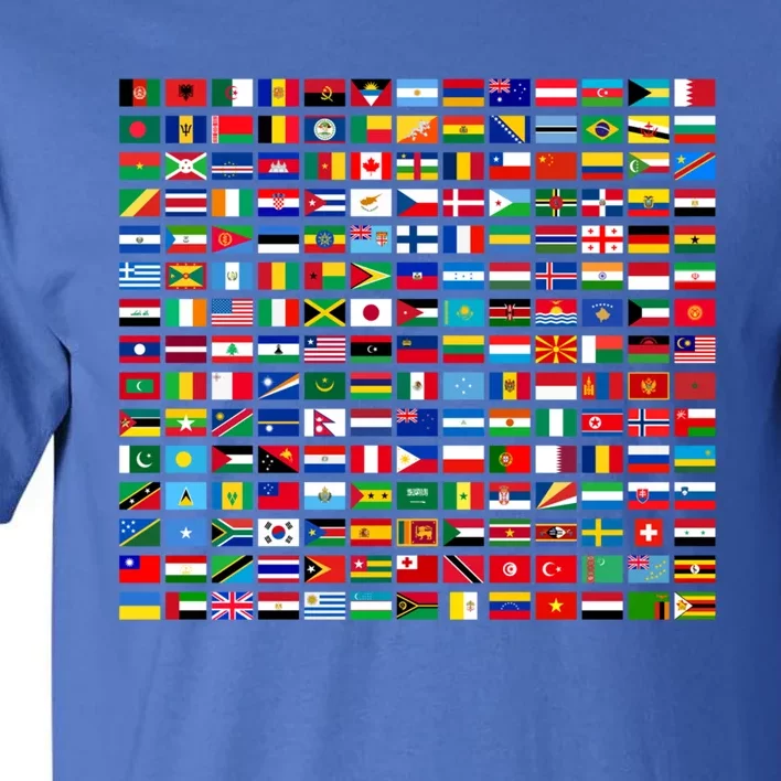 Flags Of The Countries Of The World Graphic Cool Designs Meaningful Gift Tall T-Shirt