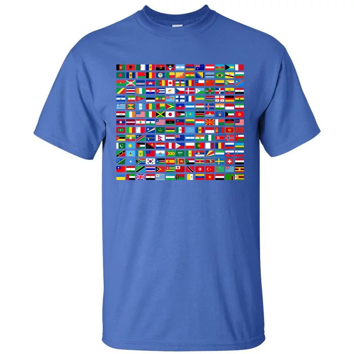 Flags Of The Countries Of The World Graphic Cool Designs Meaningful Gift Tall T-Shirt