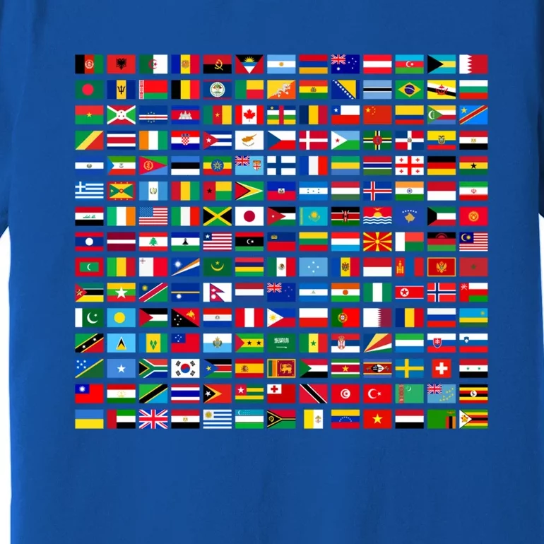 Flags Of The Countries Of The World Graphic Cool Designs Meaningful Gift Premium T-Shirt