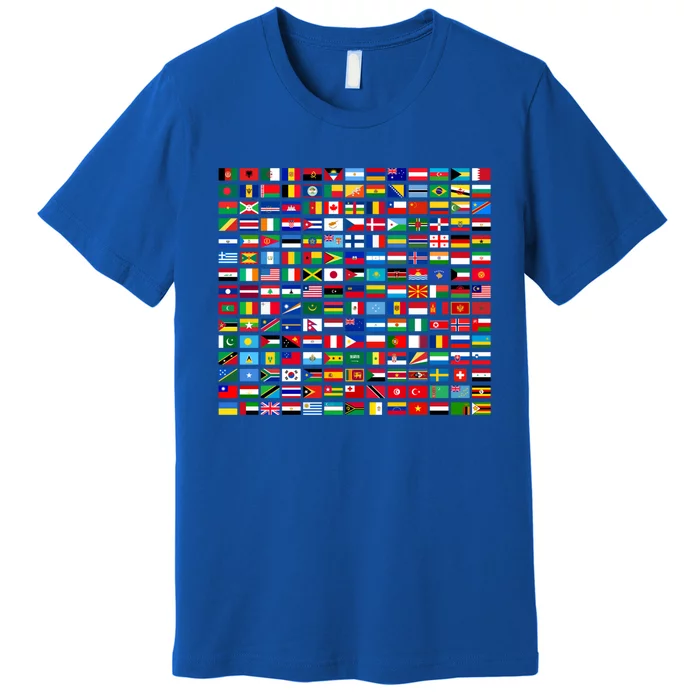 Flags Of The Countries Of The World Graphic Cool Designs Meaningful Gift Premium T-Shirt