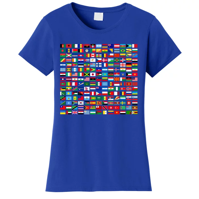 Flags Of The Countries Of The World Graphic Cool Designs Meaningful Gift Women's T-Shirt