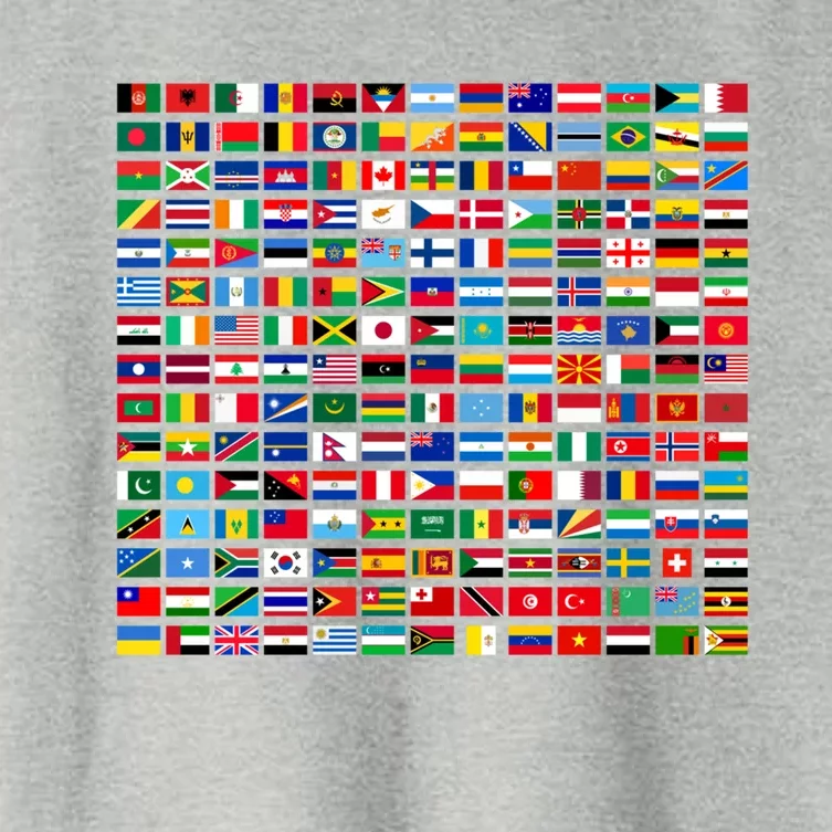 Flags Of The Countries Of The World Graphic Cool Designs Meaningful Gift Women's Crop Top Tee