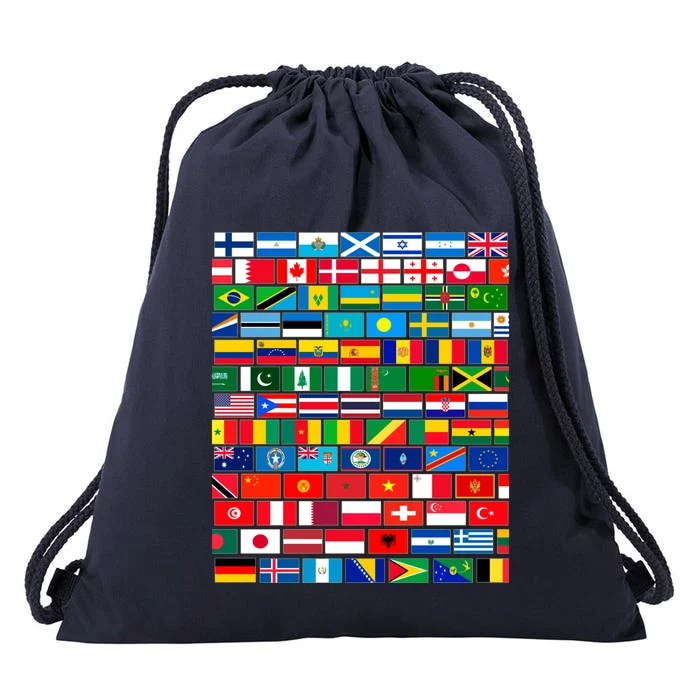 Flags Of The Countries Of The World International Gift Drawstring Bag