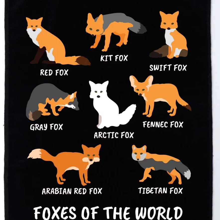 Foxes Of The World Fox Lover Platinum Collection Golf Towel