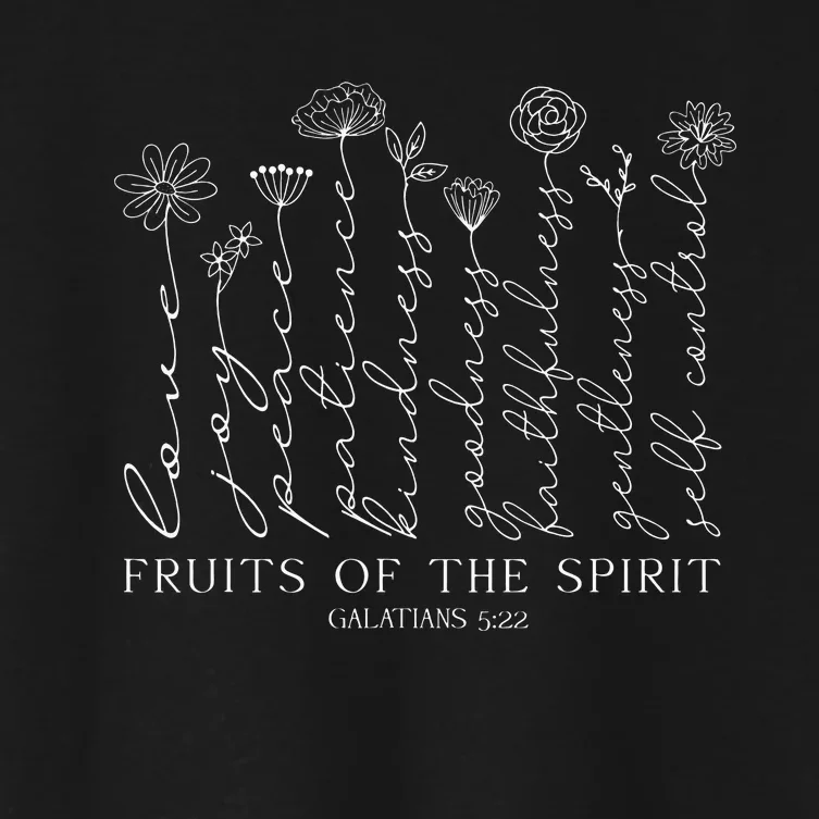 Fruits Of The Spirit Galatians 522 Women's Crop Top Tee