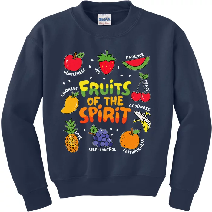 Fruit Of The Spirit Fruit Colorful Summer Vacation Kids Sweatshirt