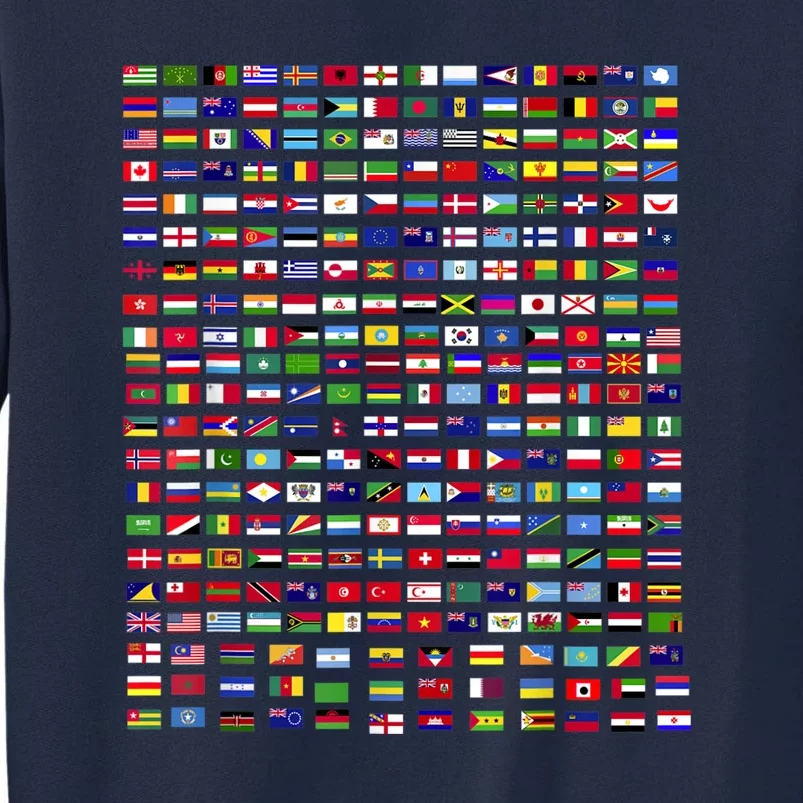 Flags Of The Countries Of The World 287 Flag International Tall Sweatshirt