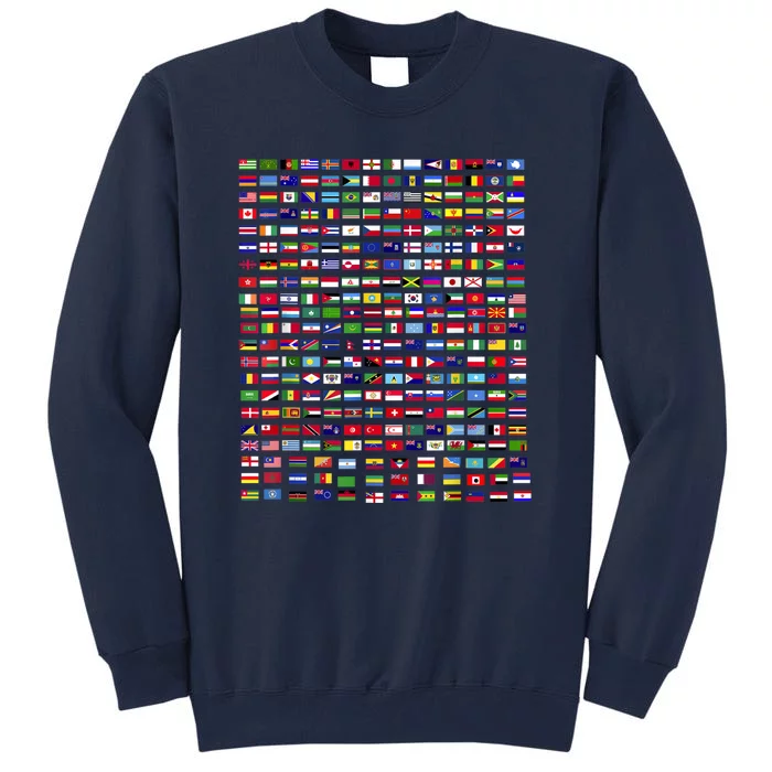 Flags Of The Countries Of The World 287 Flag International Tall Sweatshirt