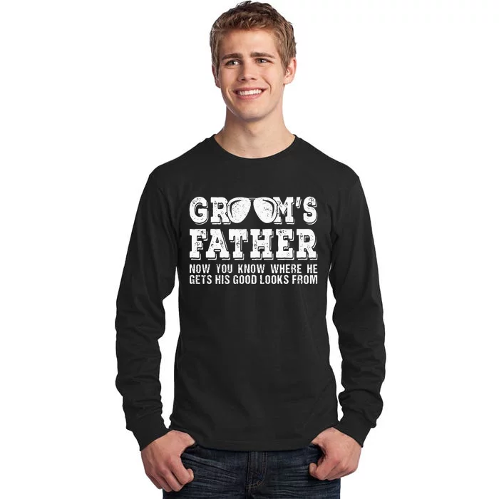 Father Of The Groom Wedding Costume Grooms Father Tall Long Sleeve T-Shirt