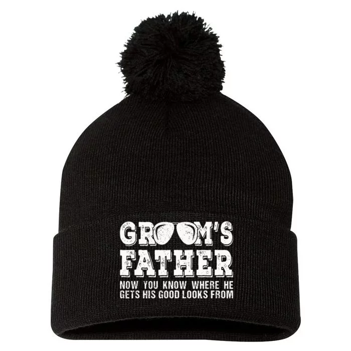 Father Of The Groom Wedding Costume Grooms Father Pom Pom 12in Knit Beanie