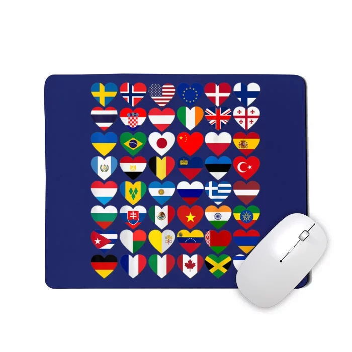 Flags of the Countries of the World,International Gift Mousepad